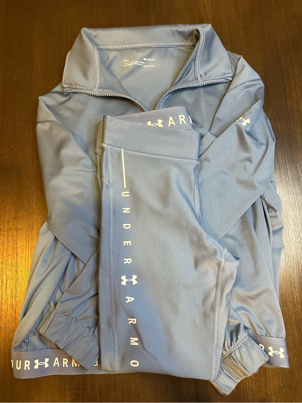 Under Armour Women’s track jacket & compression leggings activewear set